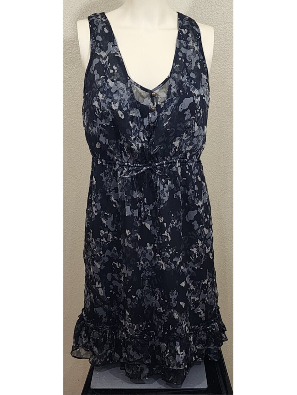Converse One Star Women's Sheer Camo Dress Sleeveless Black Size S